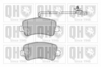 QUINTON HAZELL bp1800 -  Комплект тормозных колодок, дисковый тормоз